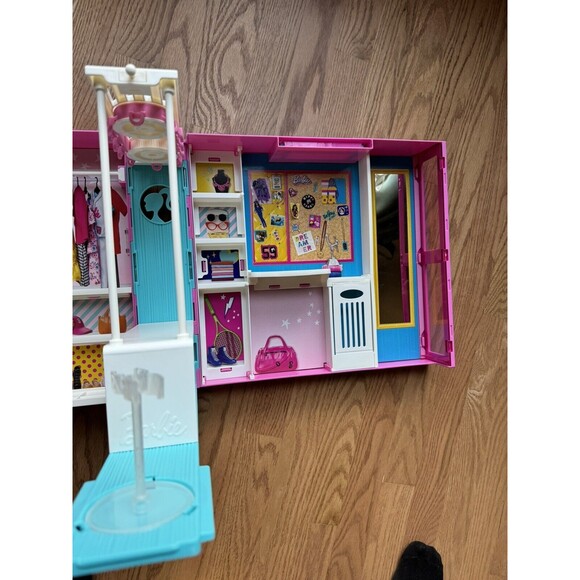 Barbie Dream Closet Folding Wardrobe 2019 Case Only Mattel GBK10 - Picture 7 of 11
